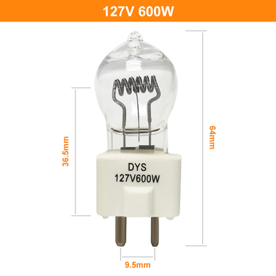لامپ لامپ لامپ هالوژن 127 ولت 600 وات Gy9.5 فیلم پروژکتور صحنه نورپردازی توپ DYV BHC Dys Lamp