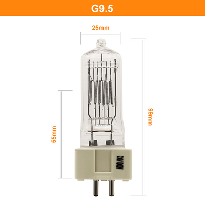 لامپ لامپ هالوژن جستجوی دریایی 230 ولت 1000 وات G9.5 GX9.5 GY9.5 G22 3200K