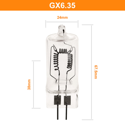 Gx6.35 هالوژن عکس لامپ نوری 1000w 230V 3300K 25000Lm برای لامپ های فیلم