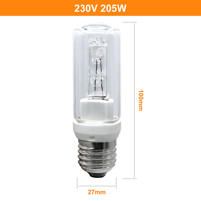 لامپ مواد لامپ کوارتز تنگستن هالوژن 205w هالوژن E27 230V