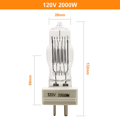 لامپ های جستجوگر دریایی GY16 2000W 120 ولت هالوژن دارای تاییدیه CE
