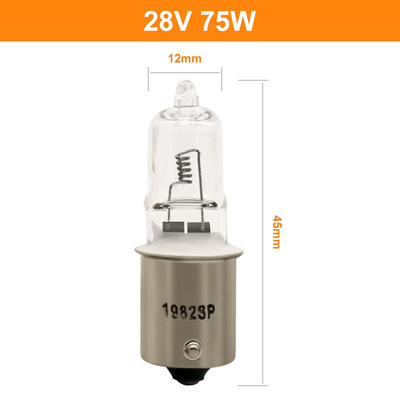 لامپ چراغ های هالوژن لوکوموتیو کوارتز 1982SP 28v لامپ هالوژن کم ولتاژ 75w