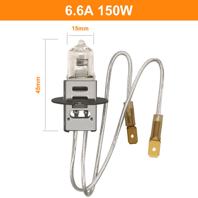 6.6A 150 وات کوارتز هالوژن لامپ Lumens 2400lm PK30d JIF J1/83 اتصال زن فرودگاه فرودگاه
