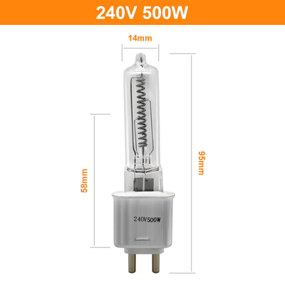 لامپ کوارتز T4 500w Lumens High G9.5 هالوژن حرارت مادون قرمز 240 ولت