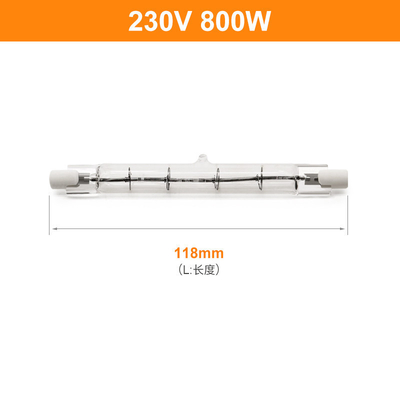 لامپ کوارتز هالوژن دو سر مادون قرمز 118mm 230V 800W